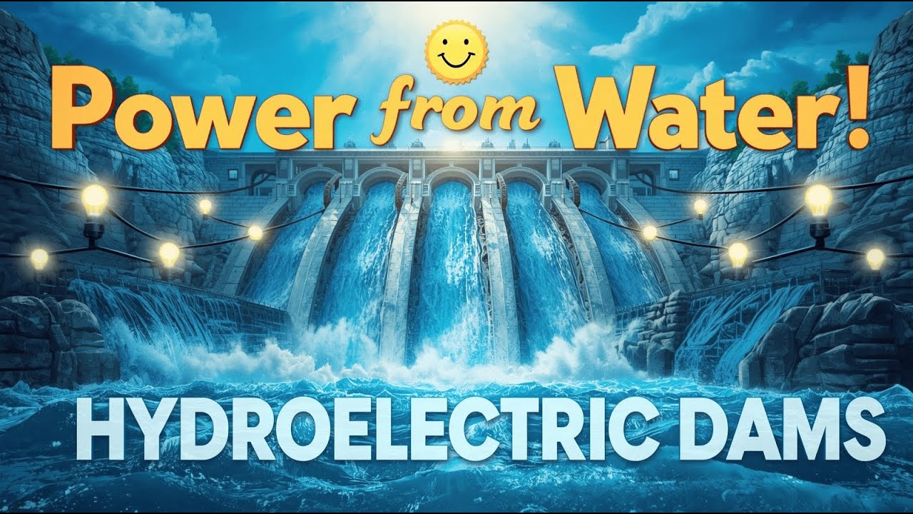 How Hydroelectric Dams Work | Power from Water Explained for Kids