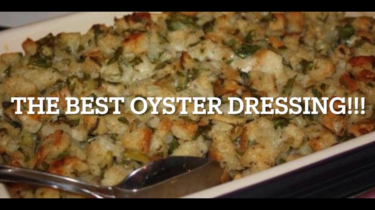 The BEST EVER Oyster Stuffing!! TRY THIS! 😋