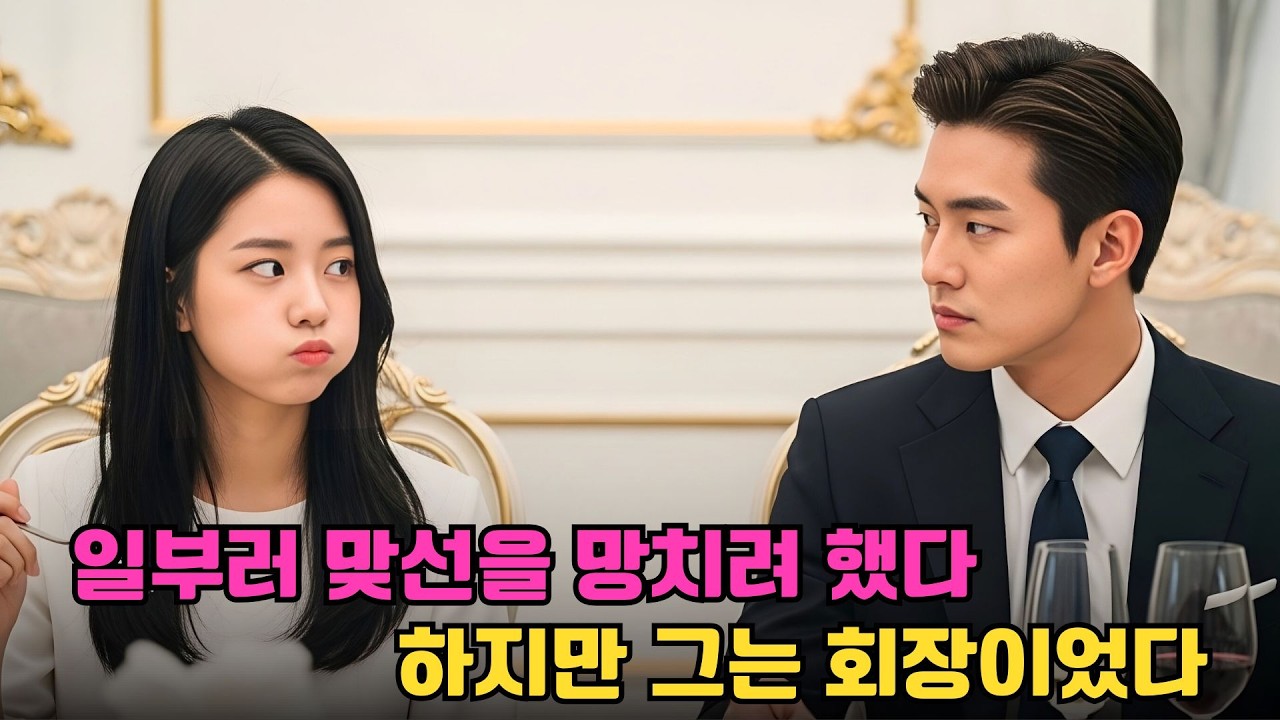 맞선을 망치려 했던 그녀… 알고 보니 맞은편 남자는 재벌 회장이었다!