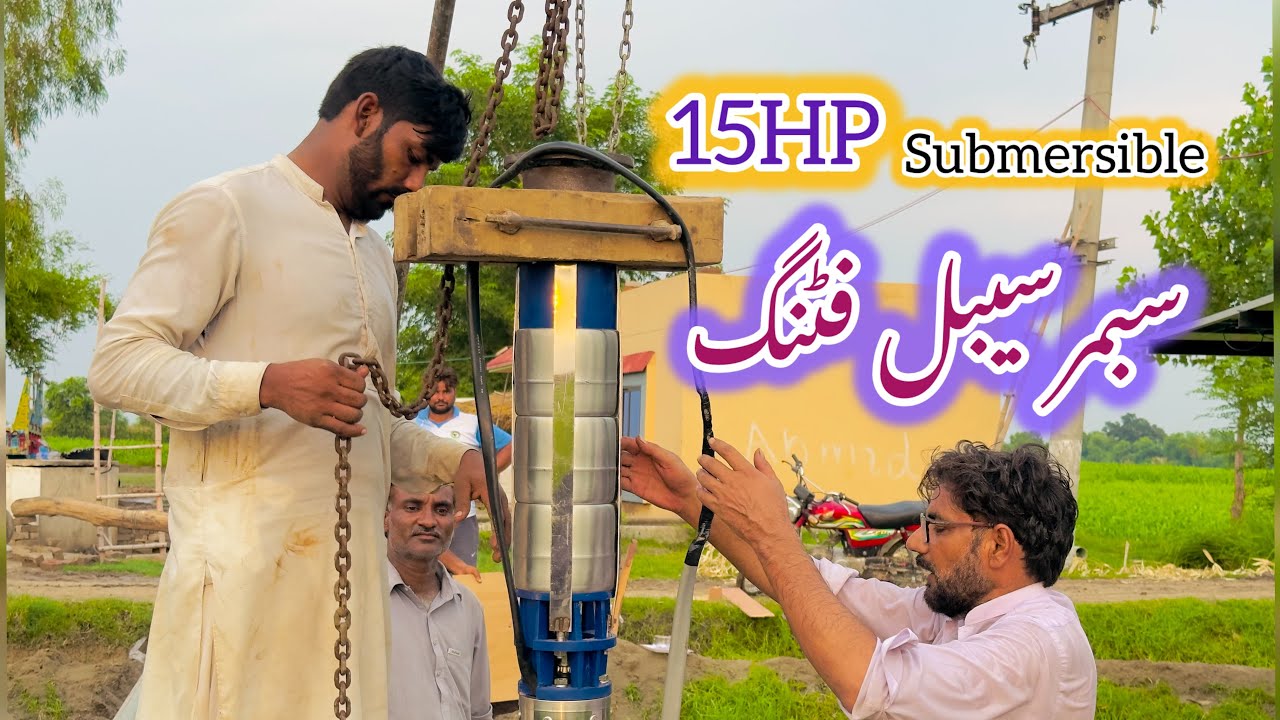 15 HP Submersible Pump Installation After Deep Boring | Full Setup & Performance Test!