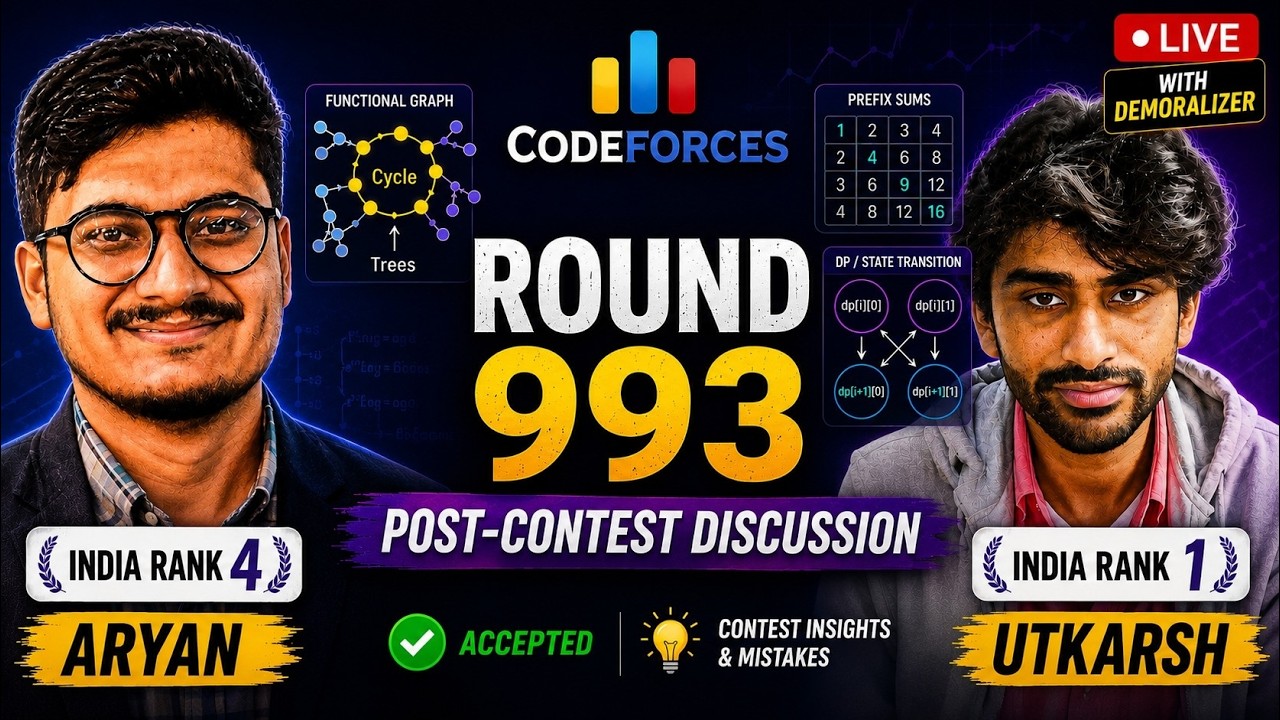 Codeforces Round 993 Solution Discussion (ft @utkarshgupta9858 )