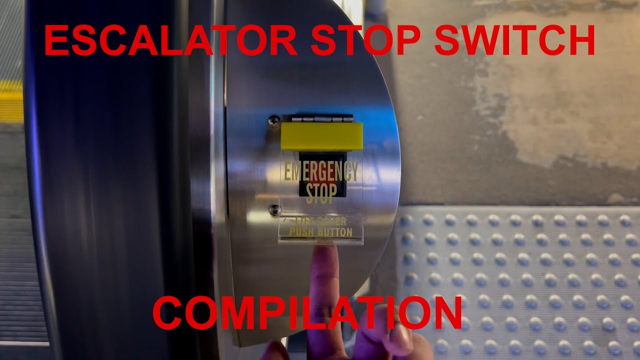 Escalator Stop Switch Buzzer & Beep Compilation!