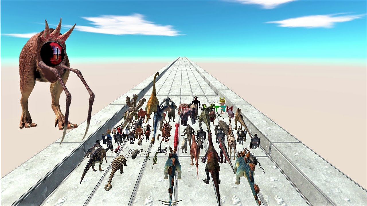 Last Survivor. Touched out, Flat long straight course! | Animal Revolt Battle Simulator
