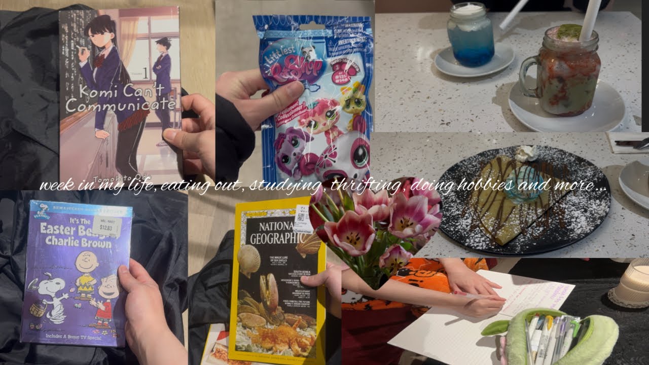 week in my life, eating out, studying, thrifting, doing hobbies and more…
