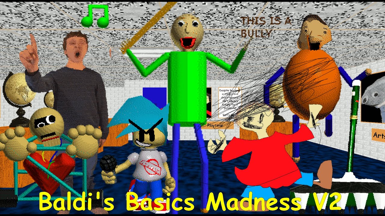 Baldi's Basics Madness V2 (DEMO)  Update Full Week [FNF Mod/HARD]