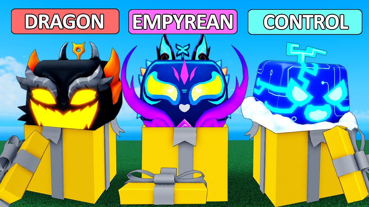 Blox Fruits But Admin Gift Boxes Decide My Powers