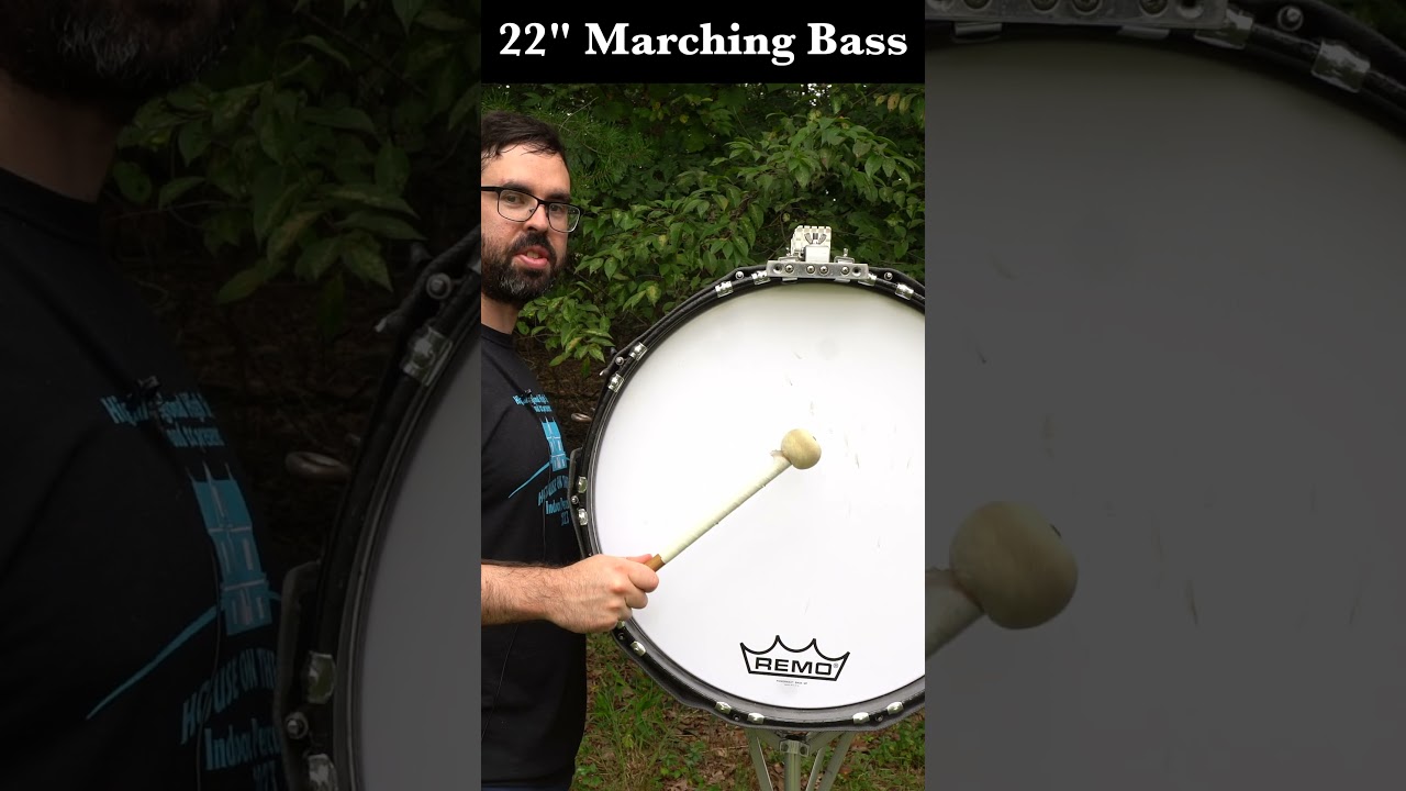 This is a 22&rdquo; Marching Bass Drum