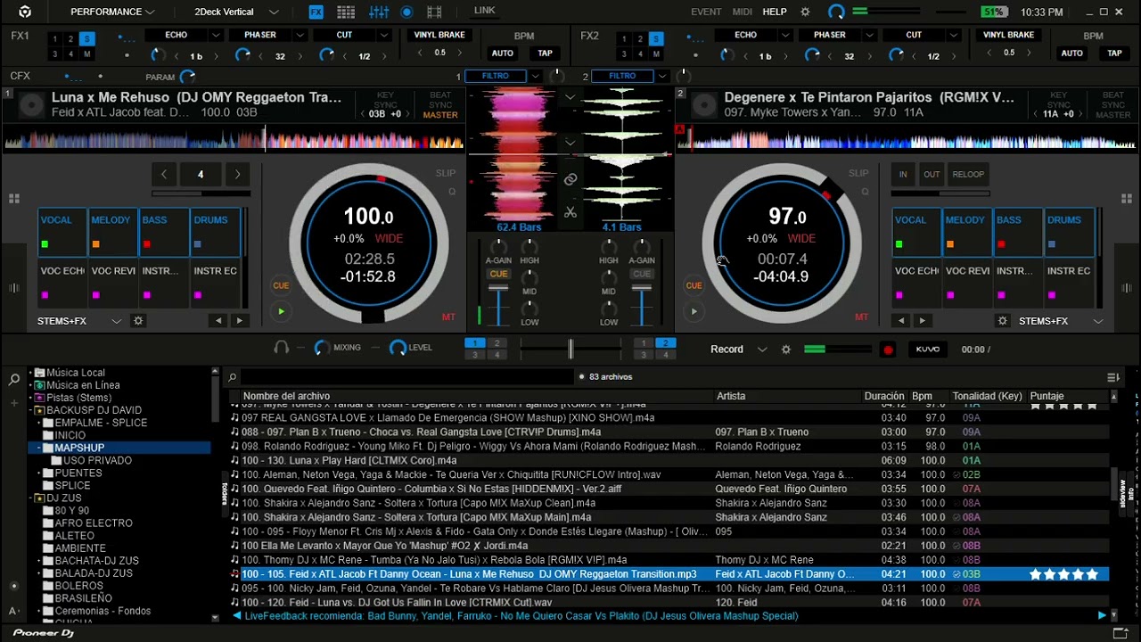 100 - 105. Feid x ATL Jacob Ft Danny Ocean - Luna x Me Rehuso - Reggaeton Transition
