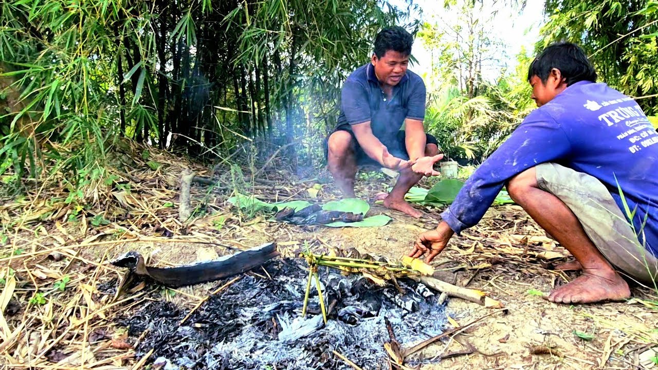 San Bat Gà Đồng || Nướng ăn ngoài đồng