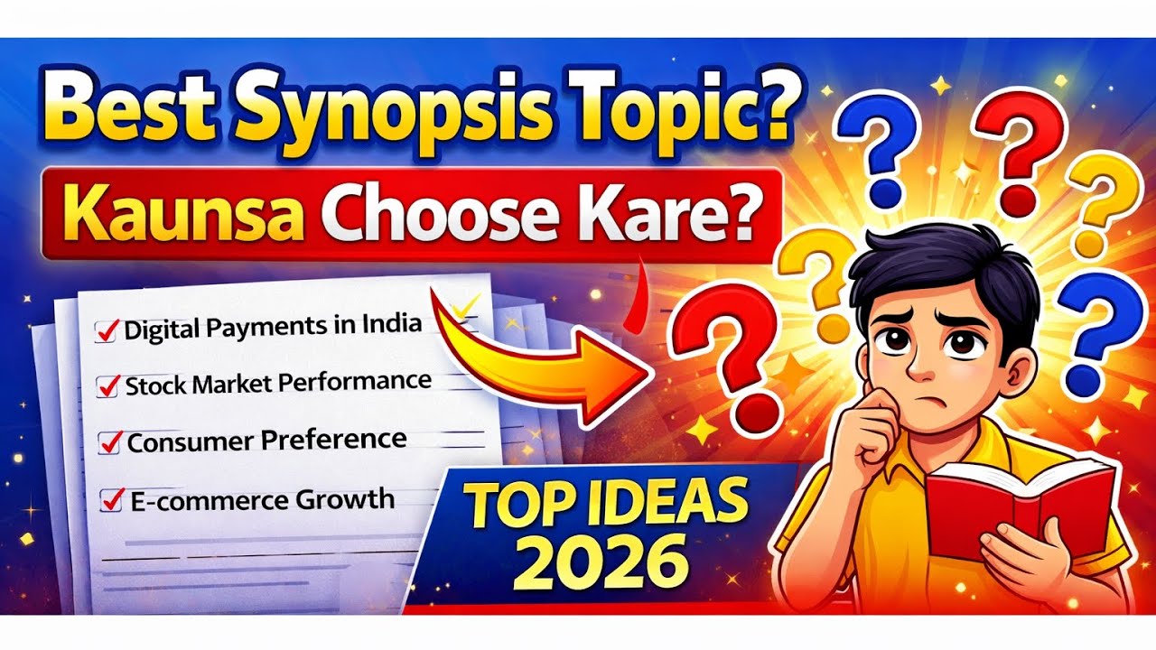 IGNOU Synopsis Topic Kaise Choose Kare 2026 | Best Topics for M.Com Project #ignou #ignoudoubtsolve