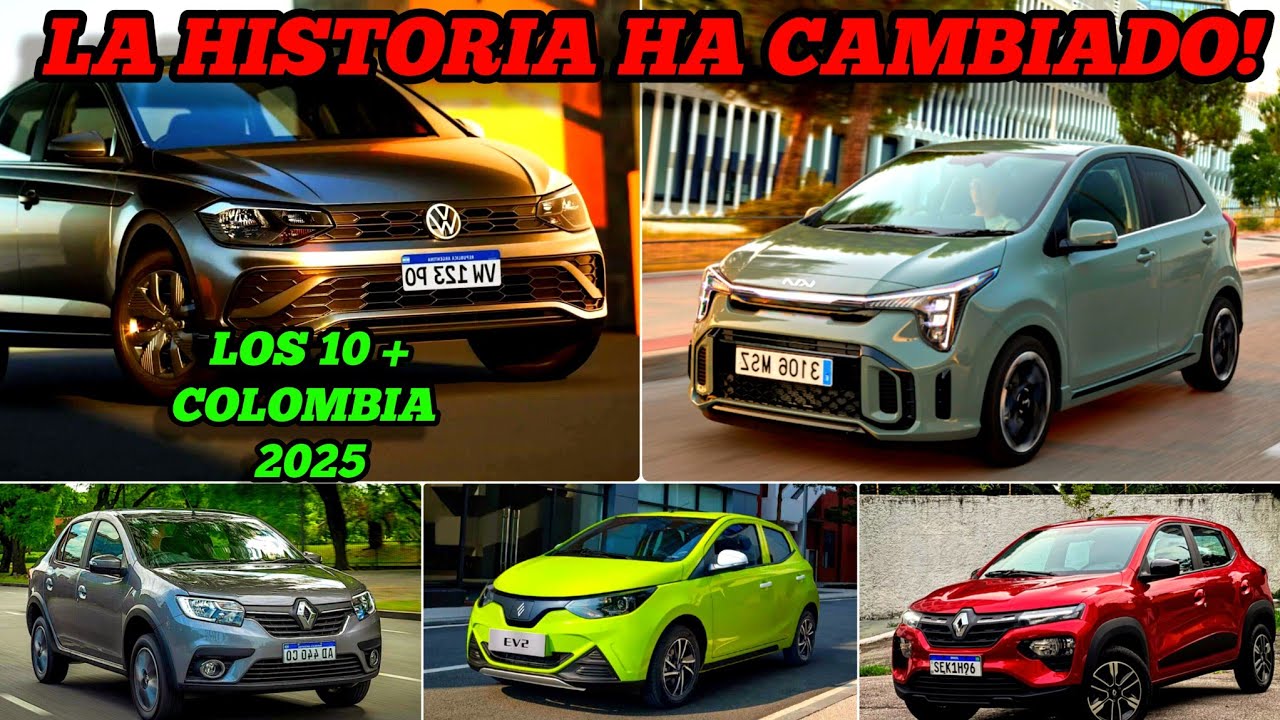 🔥10 Autos Más Económicos En Colombia 2025🔥 Nada Es Como Antes!😬