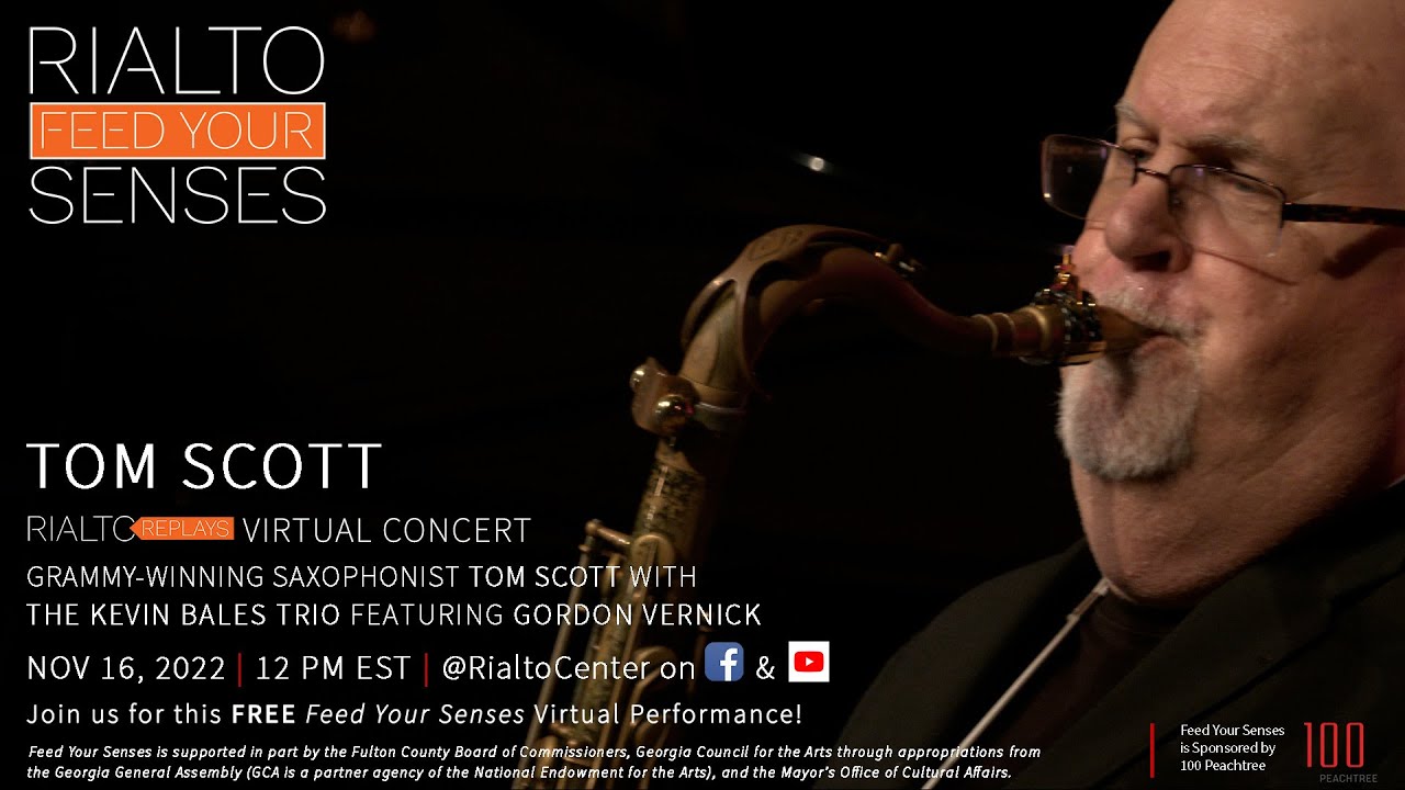 Feed Your Senses presents Tom Scott with the Kevin Bales Trio featuring Gordon Vernick