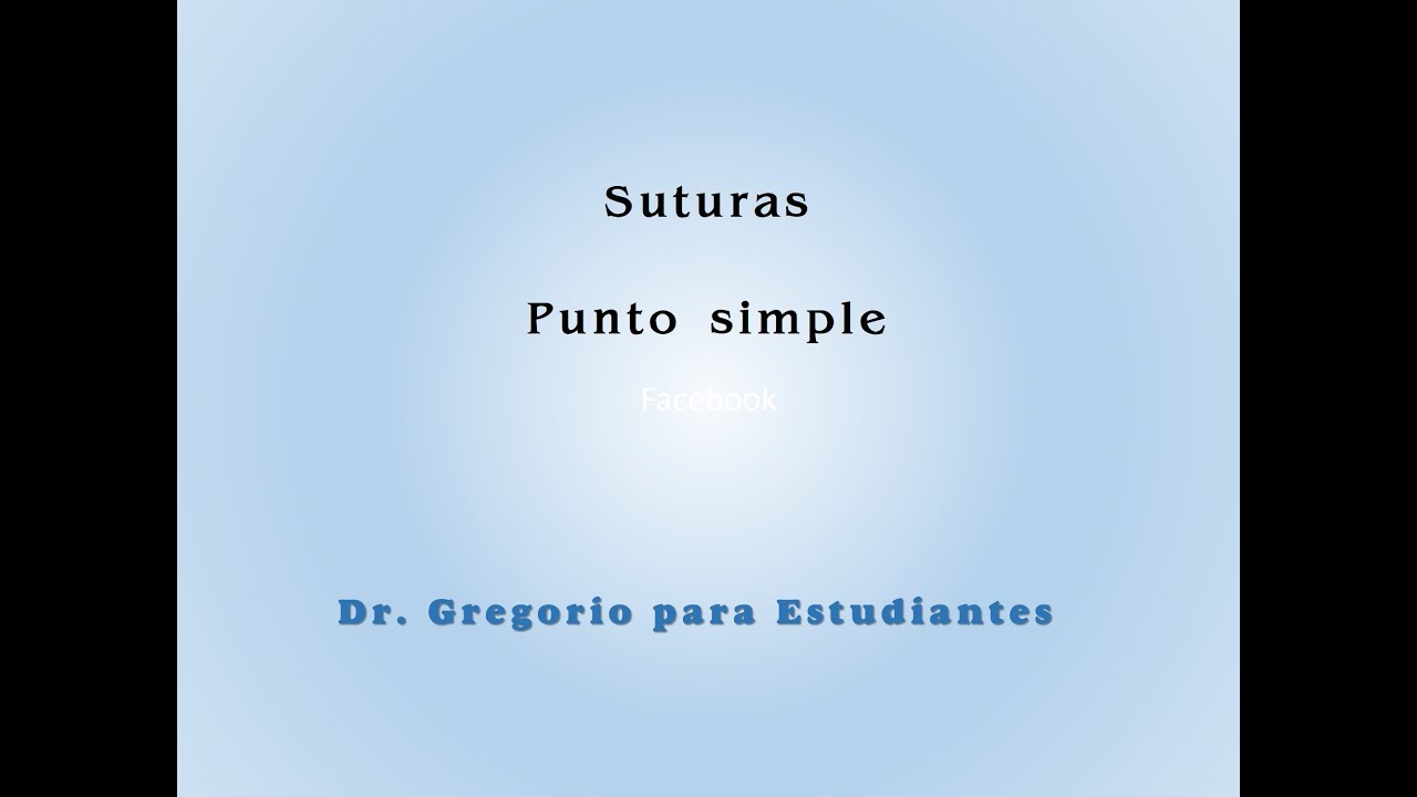 Taller de sutura, punto simple