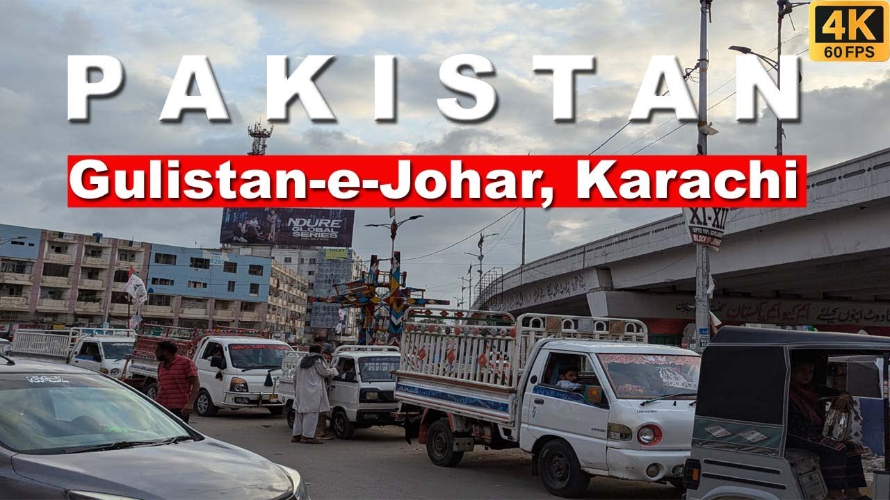 Gulistan-e-Johar Walking Tour | Karachi, Pakistan | Full Mooni Vlogs | 4K UHD | 60FPS