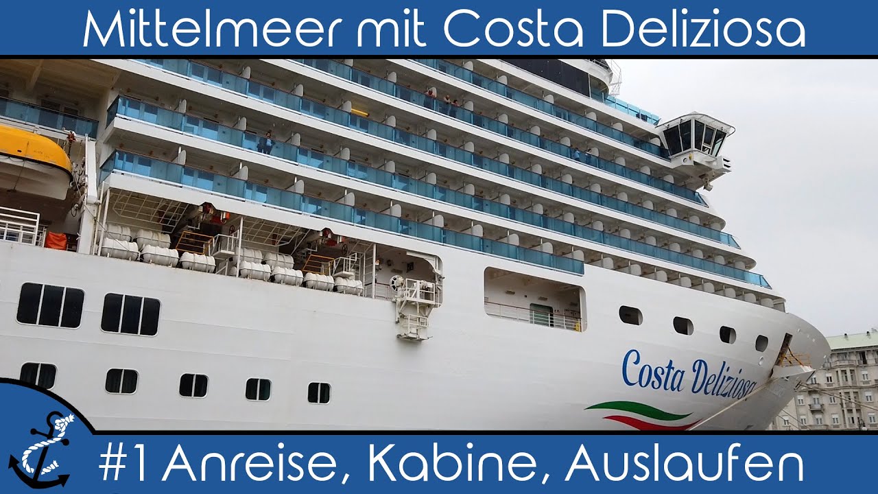 Kreuzfahrt-Vlog - Mittelmeer mit Costa Deliziosa - 2019 #1 Anreise (Flug,  Kabine, Auslaufen)
