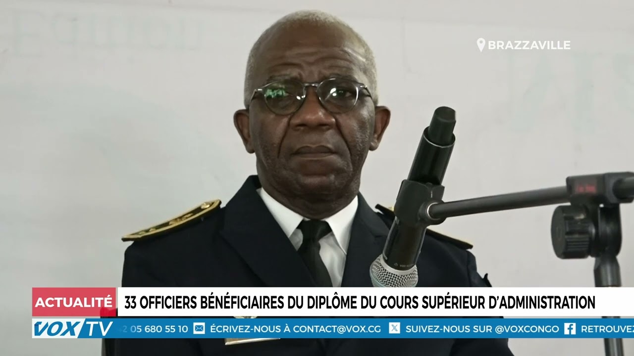 33 officiers bénéficiaires du diplôme du cours supérieur d’administration