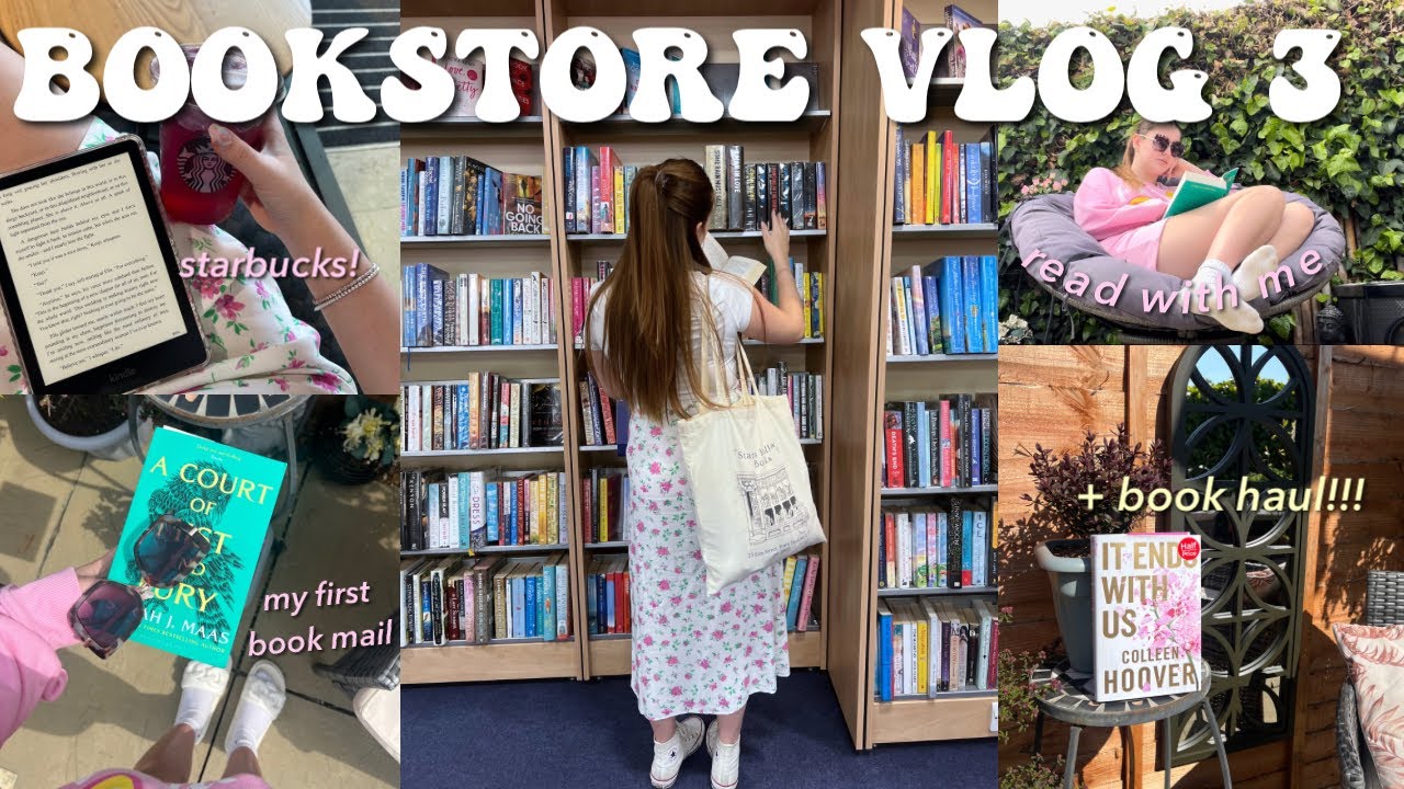BOOKSTORE VLOG 3 🌷 come book shopping with me & my first book mail! | Ella Rose Reads