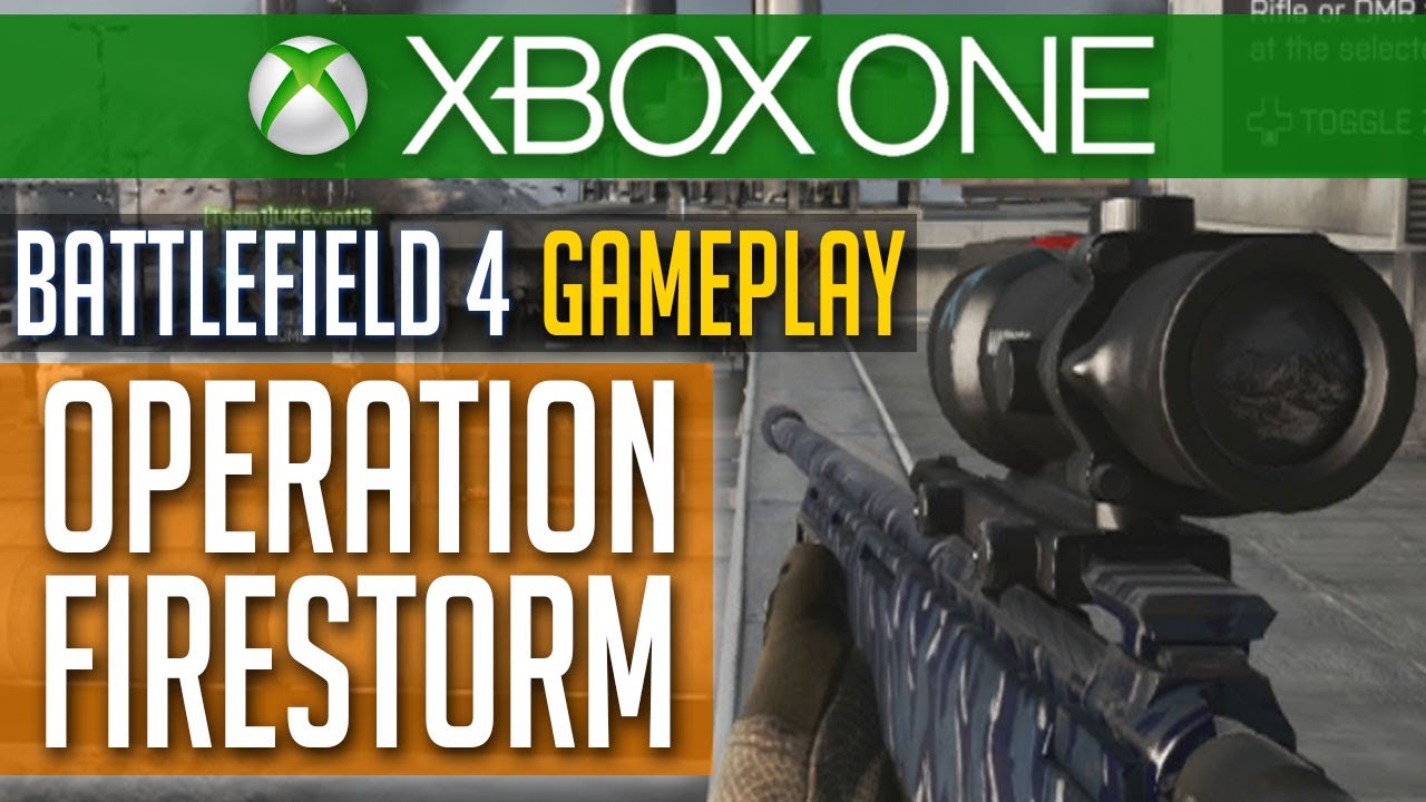 BF4 Xbox ONE Multiplayer Gameplay - Operation Firestorm GOL Magnum Sniping CTF - Battlefield 4