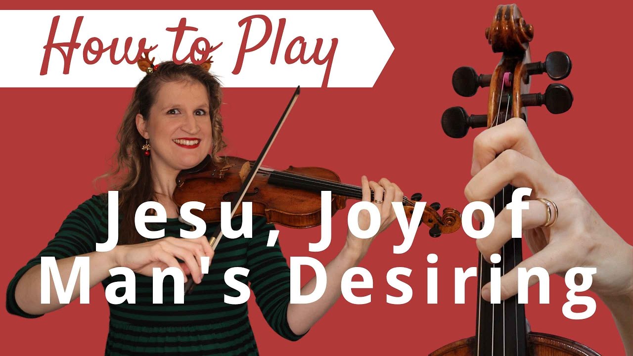 Jesu, Joy of Man's Desiring | JS Bach | Play Along Violin Tutorial