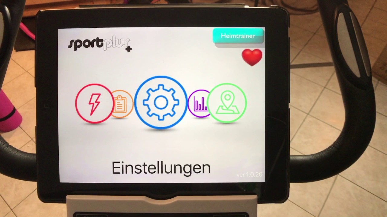 SportPlus SP-HT-9500-E Ergometer mit App-Steuerung und Google Street View + Bluetooth
