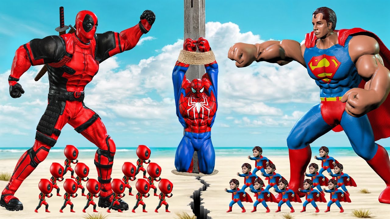 Rescue HULK Family & SPIDERMAN vs DEADPOOL, VENOM RADIATION : Who Is The King Of Super Heroes?