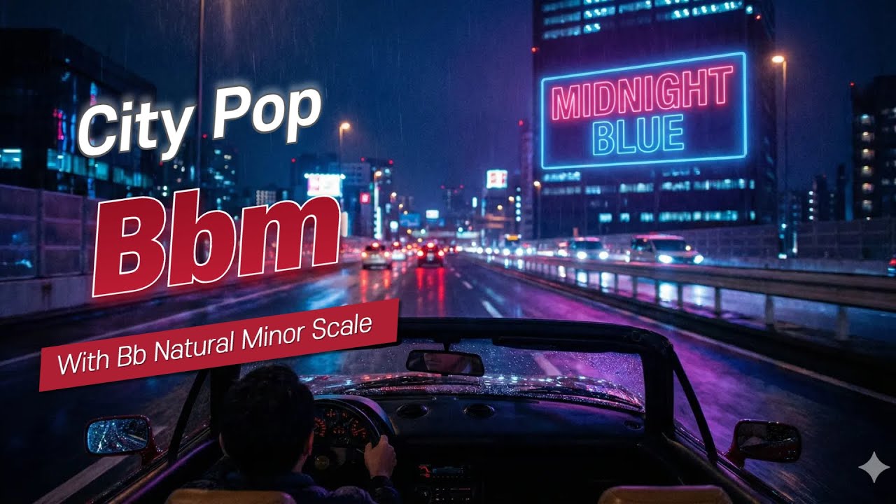 Bbm City Pop Guitar Backing Track | 80s Japanese Style (Midnight Drive)