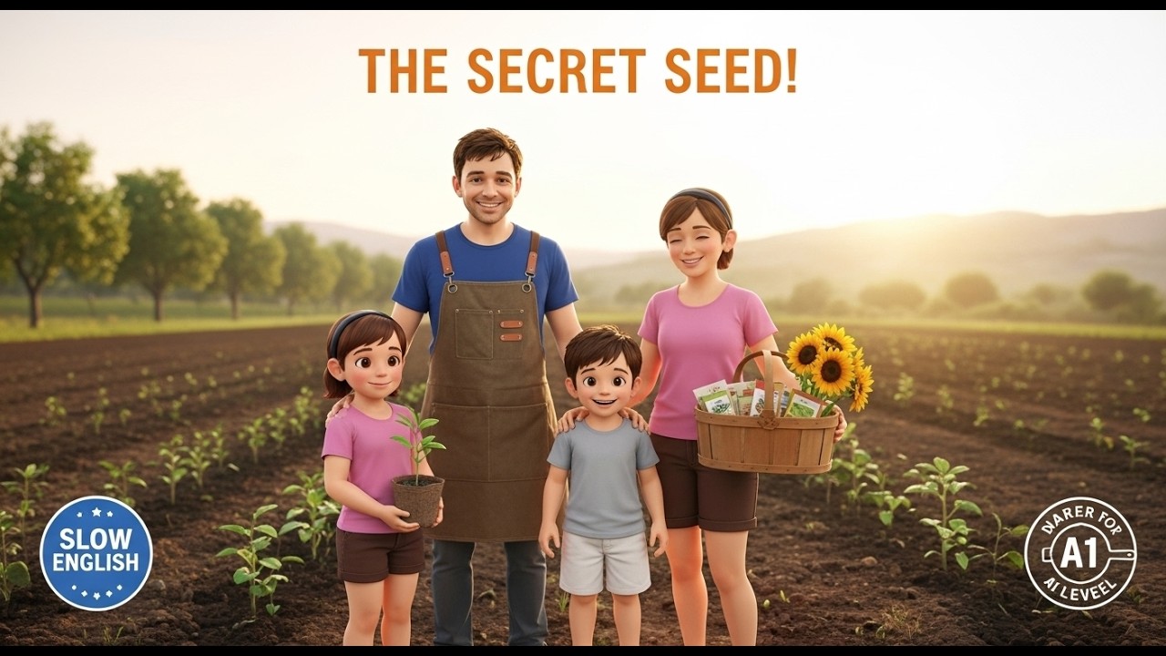 SHOCKING Seed Growth! 🌱 Slow English Story for A1 Level 🌻