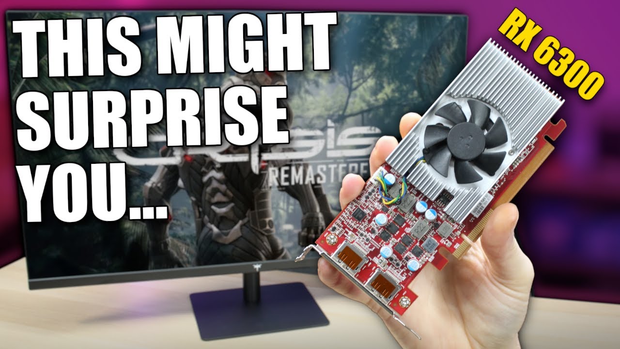 Я купил видеокарту AMD Radeon RX 6300, которая 