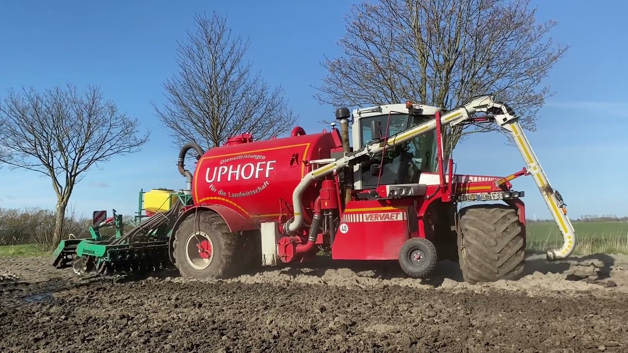 Vervaet Hydro Trike mit Lomma Scheibenegge im Einsatz / Lohnunternehmen Uphoff