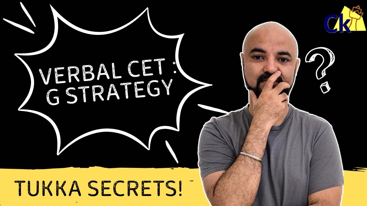 Verbal CET Sacred Art of Tukka | G Strategy