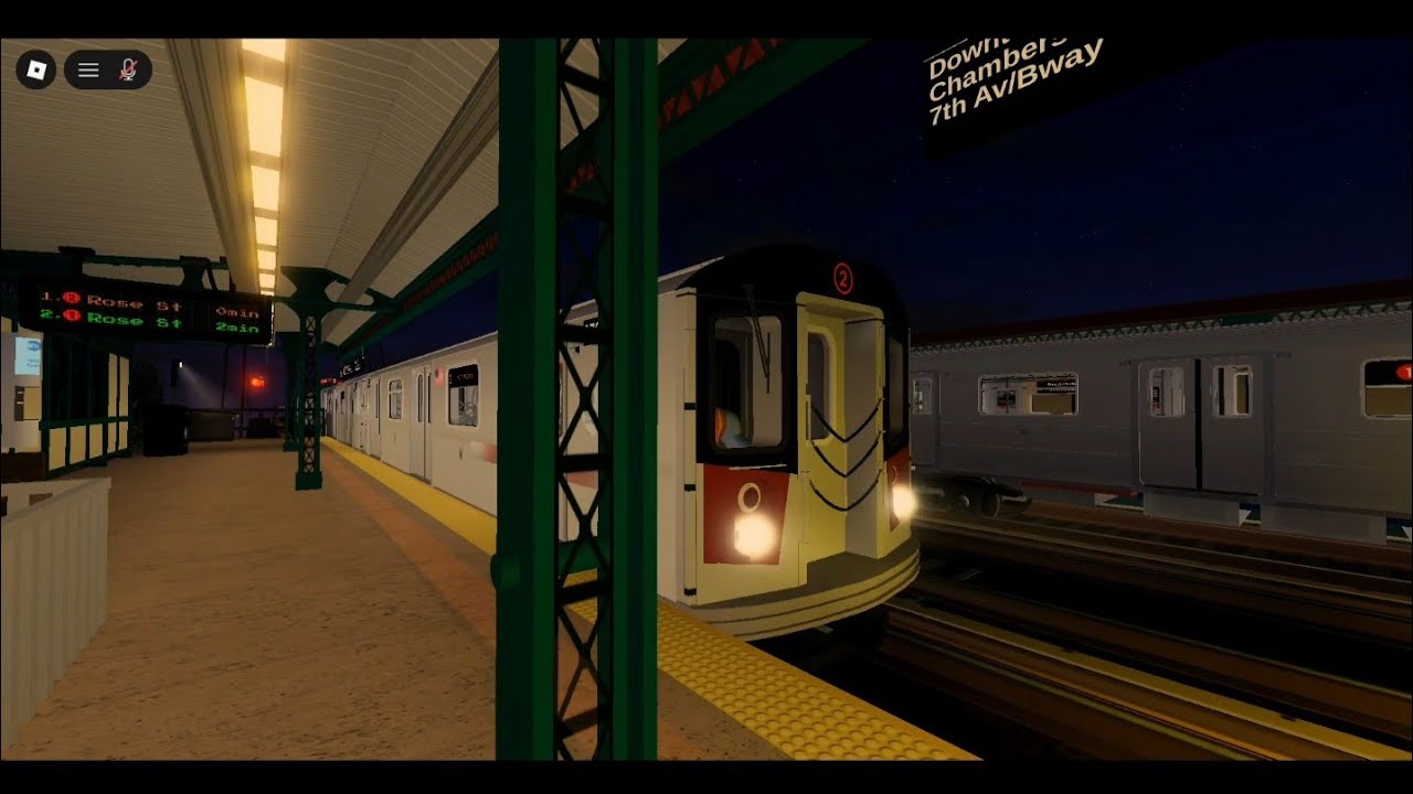Overhaul Update NYC Subway Automated: (1)(2) Train action @ Second Av with Holiday Spectacle Bridge
