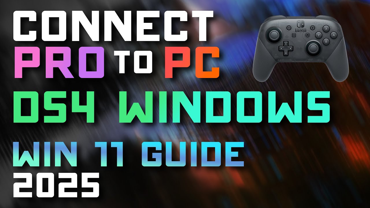 How to Connect Switch Pro Controller to Windows 11 PC (DS4 Windows Setup 2025) 🎮💻