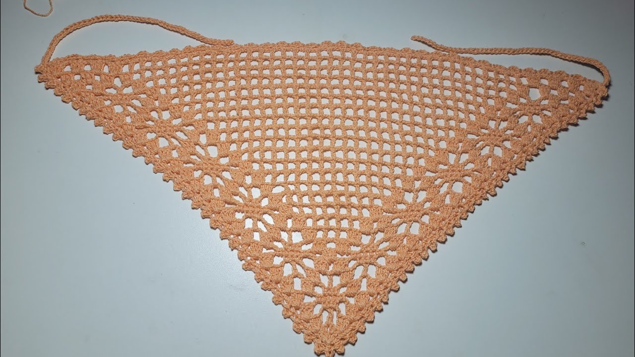 Bandana de crochê 