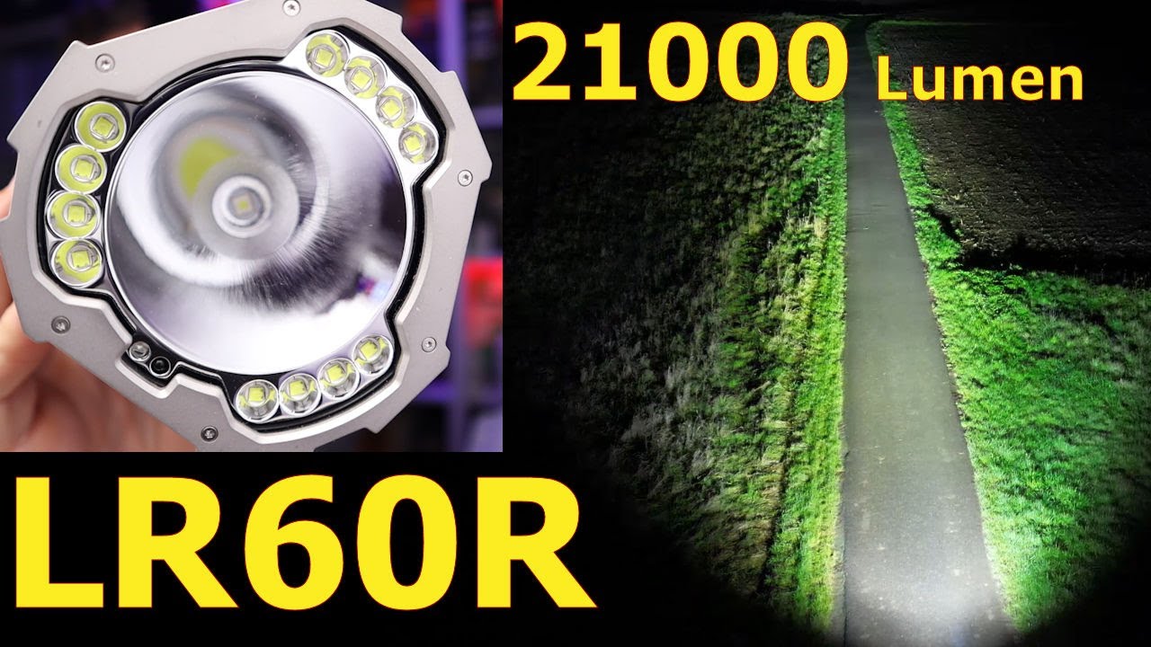 Fenix LR60R 21000 Lumen Suchscheinwerfer Taschenlampe Vorstellung und Beamshots