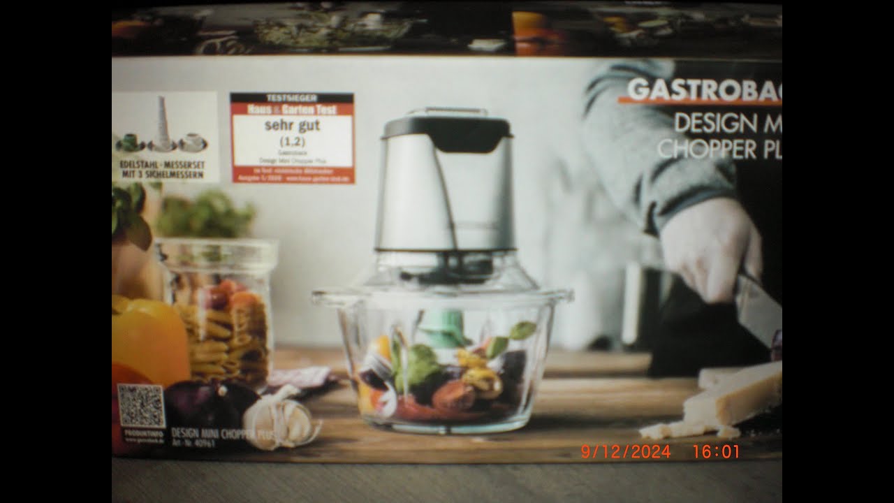 Gastroback 40961 Design Mini Chopper Plus  Multi-Zerkleinerer