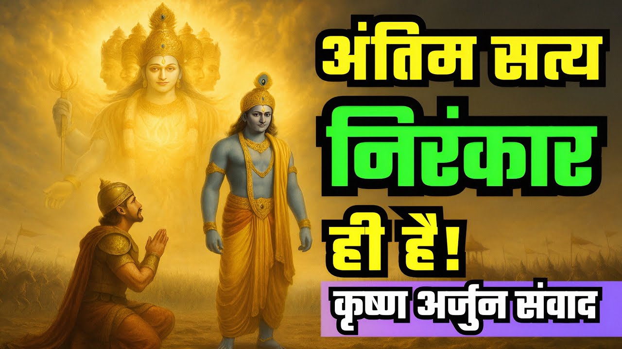 कृष्ण-अर्जुन संवाद: अंतिम सत्य 'निरंकार' है | Bhagavad Gita Saar | Geeta Updesh #nirankarivichar