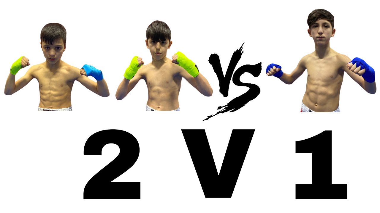 Kıran kırana 2 V 1 Kick boks maçı !
