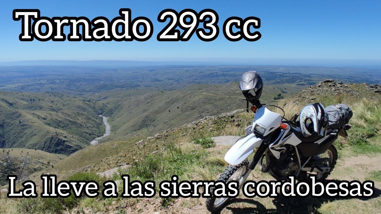 Honda Tornado XR 250 Cerro Linderos Champaquí El Durazno Cascadas de San Miguel de los Ríos Yacanto