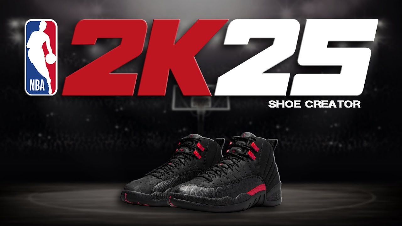 NBA 2K25 Shoe Creator - How to make Air Jordan Retro 12 'Bloodline'