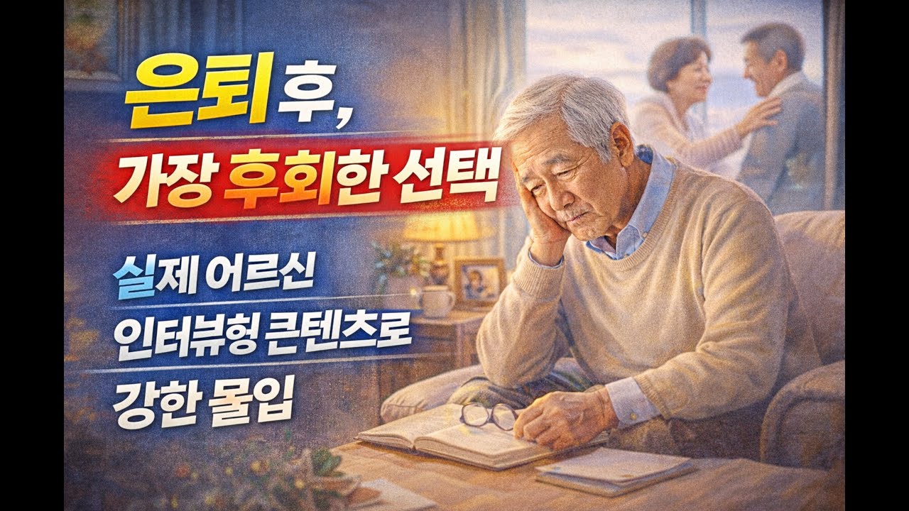 은퇴 후, 가장 후회한 선택