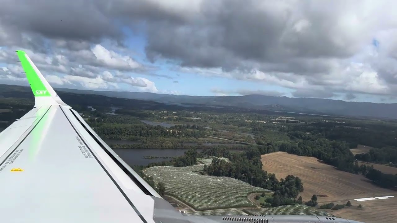 Aterrizando en la ciudad más linda del sur de Chile valdivia 🇨🇱 - A320neo SKY