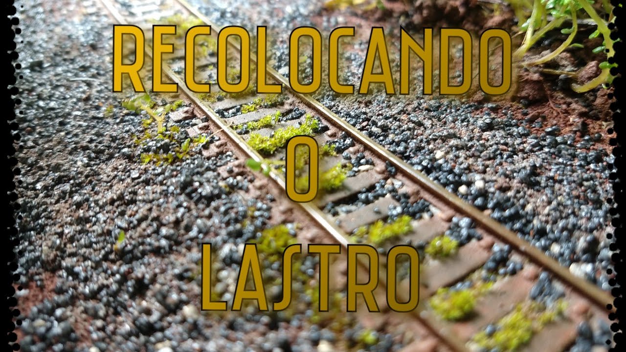 Trem de jardim troca de lastro