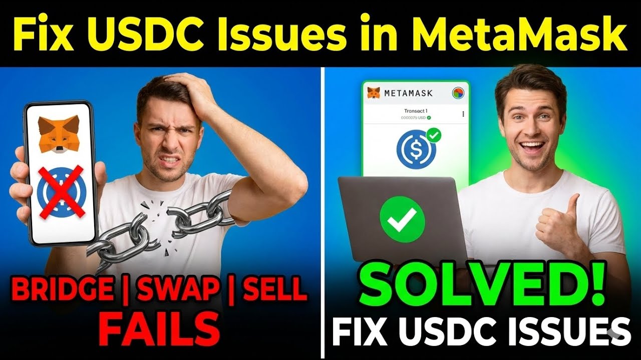 Fix USDC Issues in MetaMask | Bridge, Swap & Sell Problems SOLVED