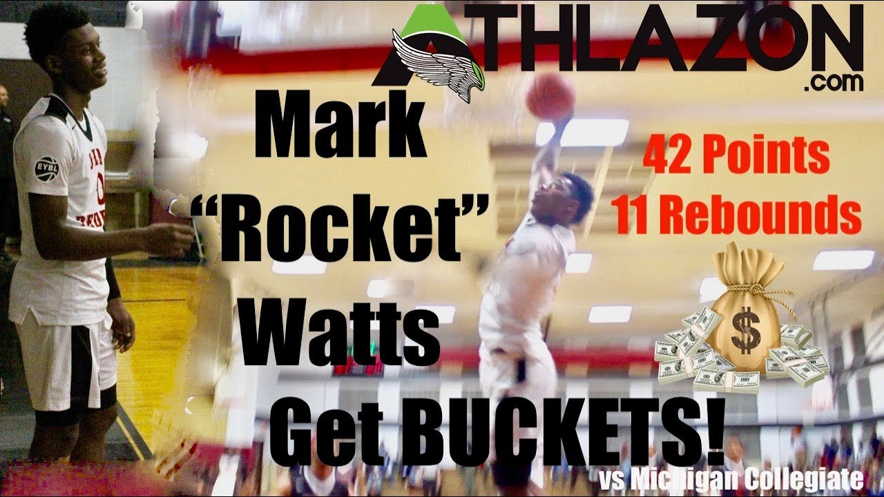 4⭐️ '19 G Rocket Watts put up an easy 42 piece vs Michigan Collegiate