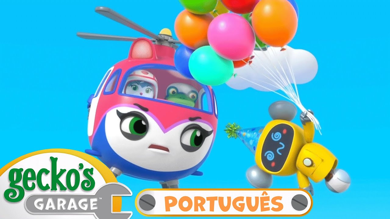 Feliz aniversário, Gecko! 🎈 Garagem do Gecko em Português | Desenhos Animados em Português