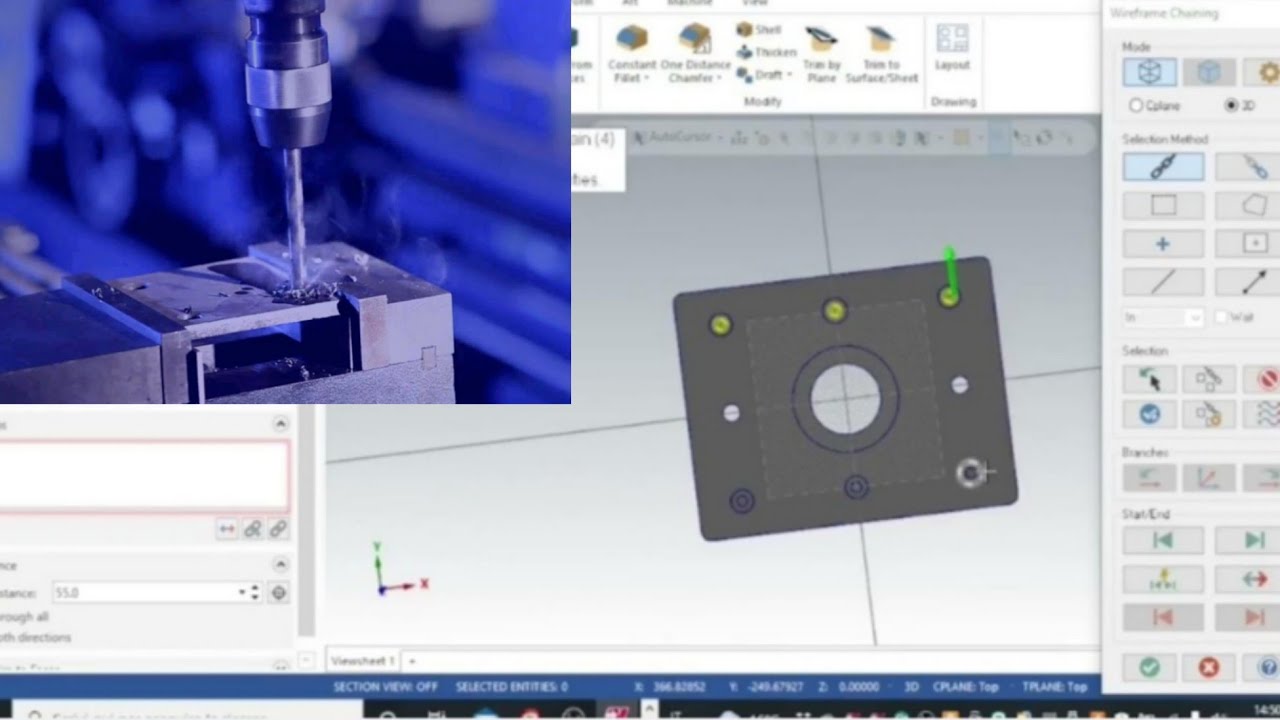 LECCIÓN 5 CAD CAM MASTERCAM: Función de extrusión. Agujeros.
