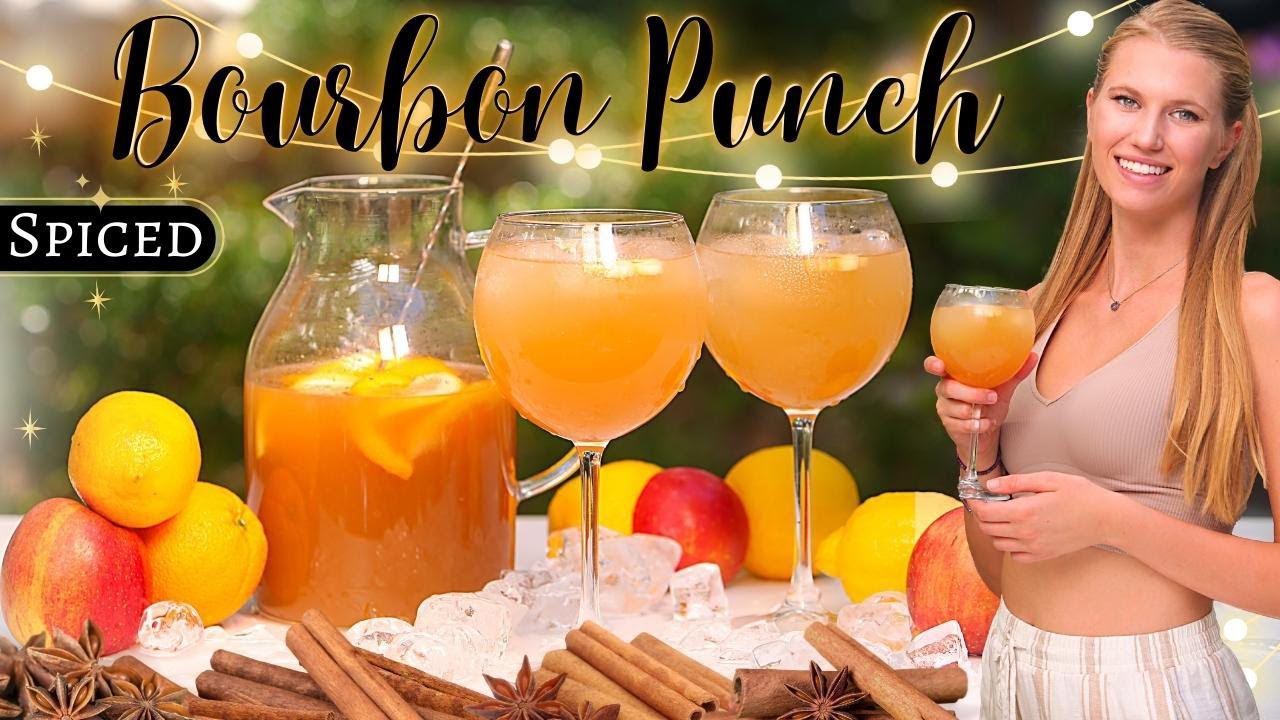 Spiced Bourbon Punch | (Whiskey) Fall Cocktail Recipes | How To Make