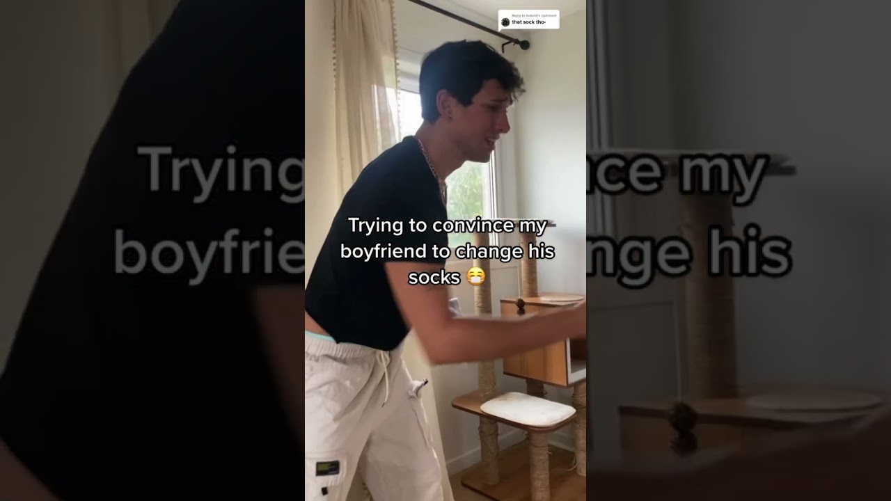 When he wont take off his dirty socks 🥵🤢 #shorts | sebb and dion #sebasdion