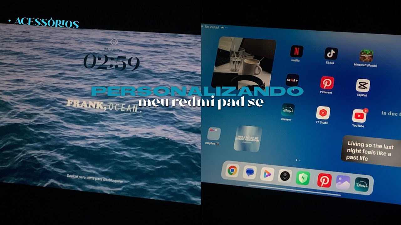 personalizando e organizando meu redmi pad se + capinha e caneta