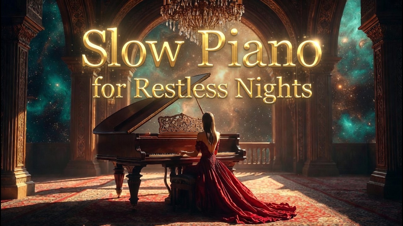 Sleep Piano Music 🌌 1 Hour Gentle Piano for Insomnia, Deep Sleep & Night Relaxation